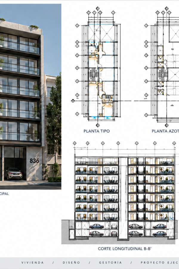 LAMINA ARQ. PROY. EDIF. VERTIZ
